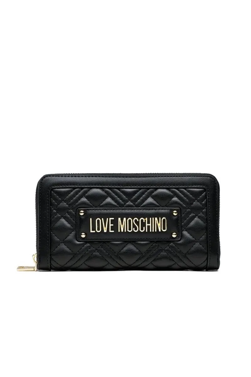 Portafoglio Quilted Pu - Nero