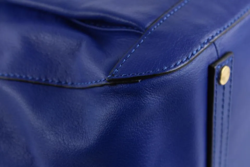 Pour La Victoire Blue Leather Hobo Bag 3PV1218