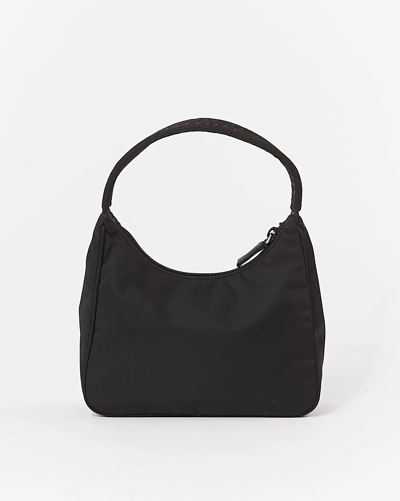 Prada Black Nylon Tessuto Mini Hobo Shoulder Bag