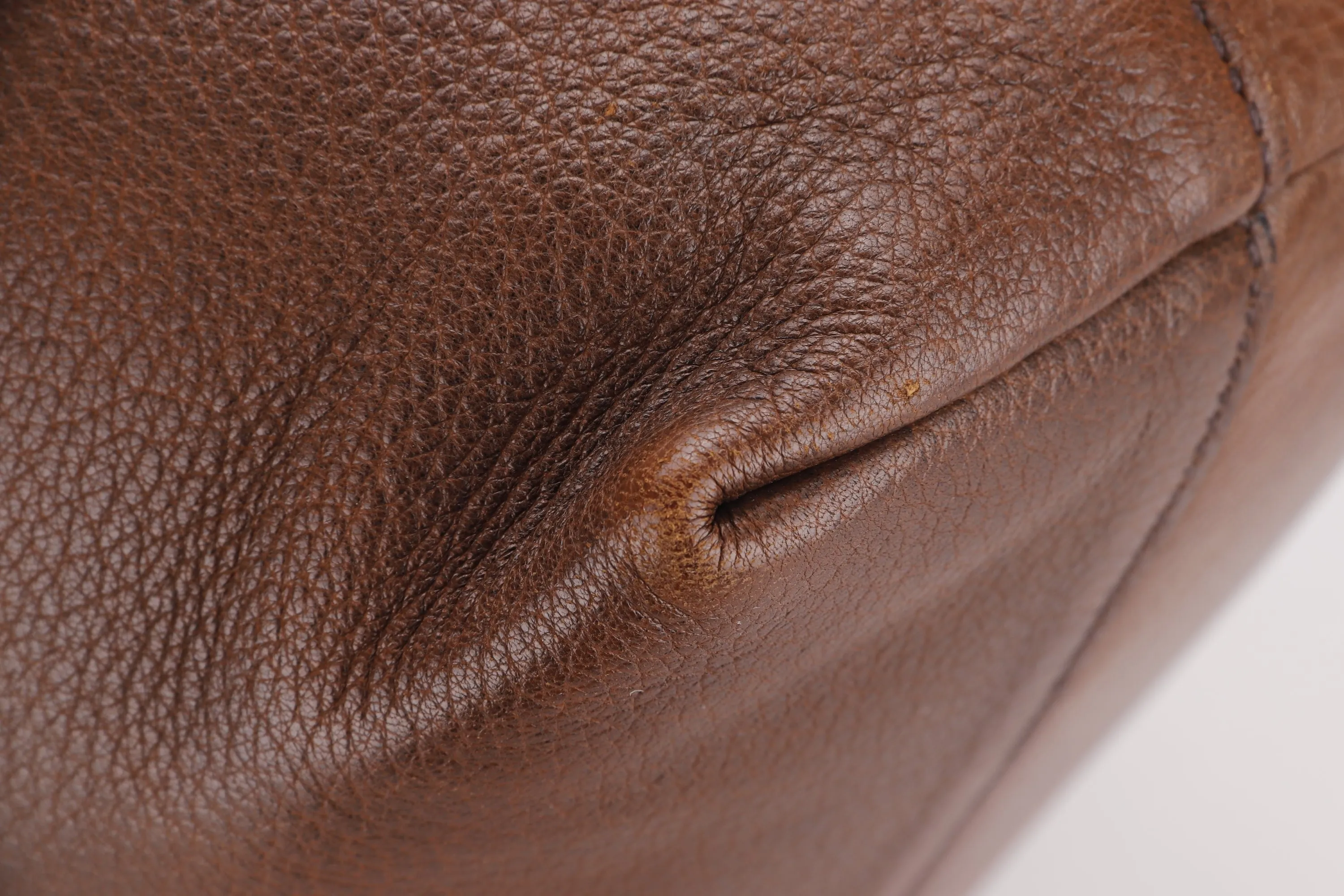 PRADA HOBO BROWN DEERSKIN GOLD HARDWARE, NO DUST COVER & BOX