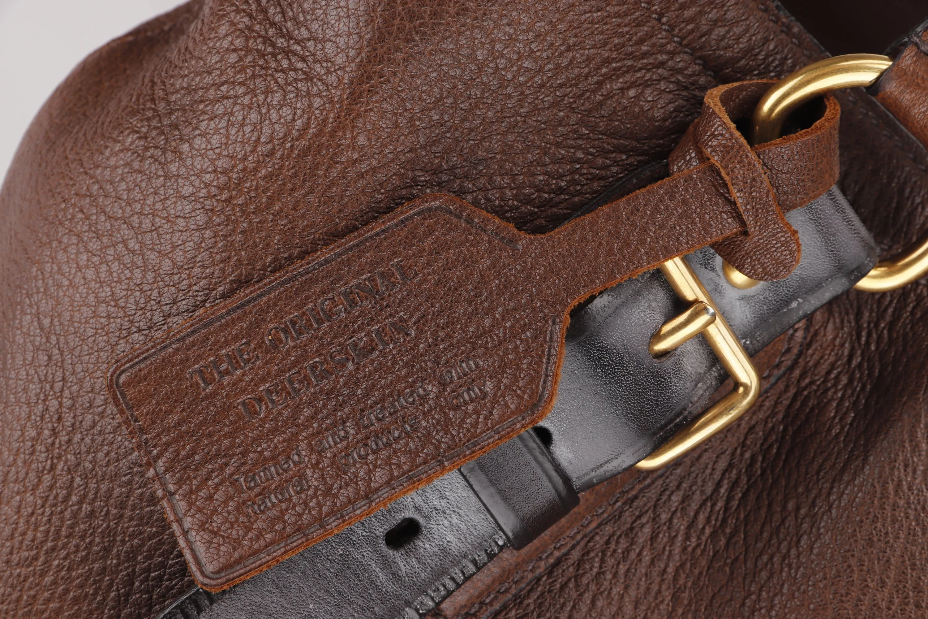 PRADA HOBO BROWN DEERSKIN GOLD HARDWARE, NO DUST COVER & BOX