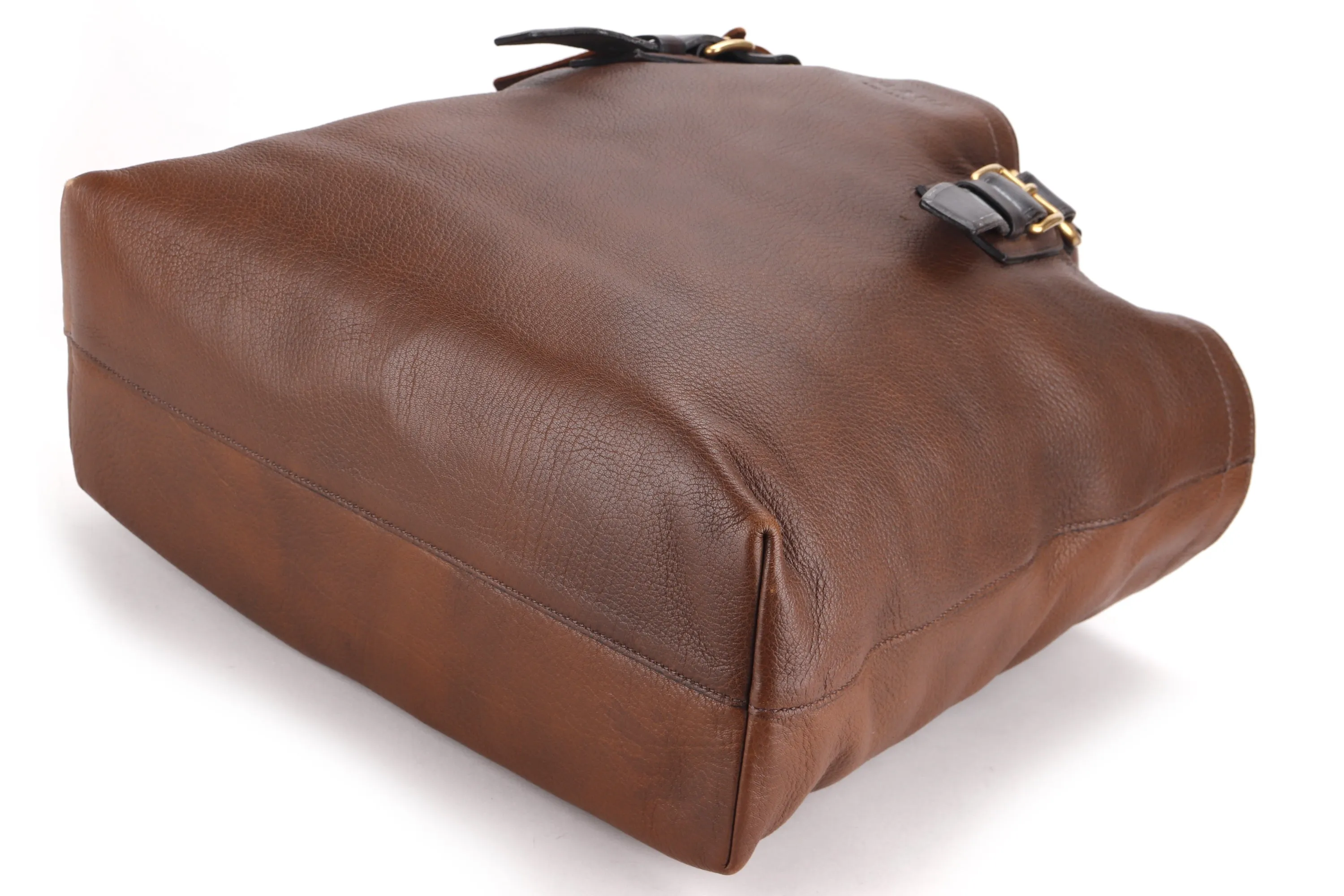 PRADA HOBO BROWN DEERSKIN GOLD HARDWARE, NO DUST COVER & BOX
