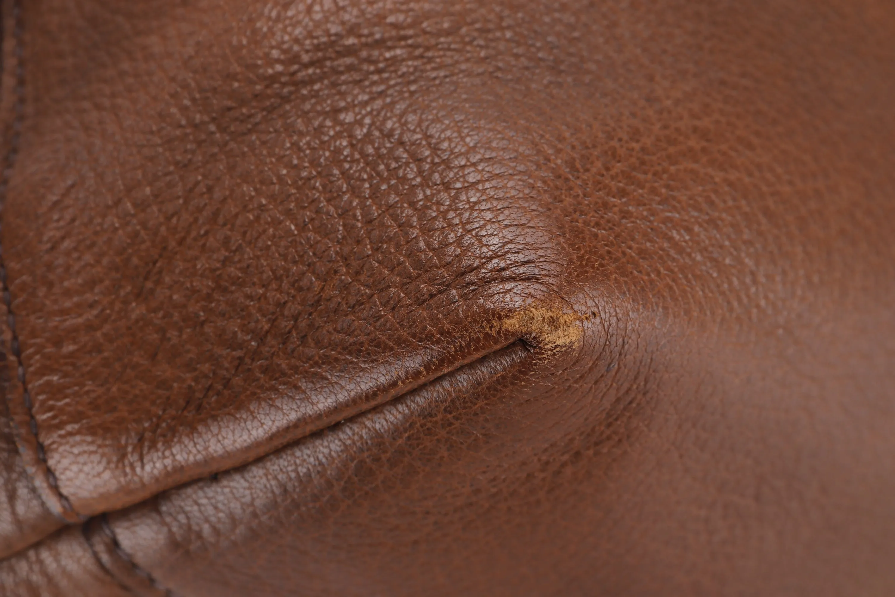 PRADA HOBO BROWN DEERSKIN GOLD HARDWARE, NO DUST COVER & BOX