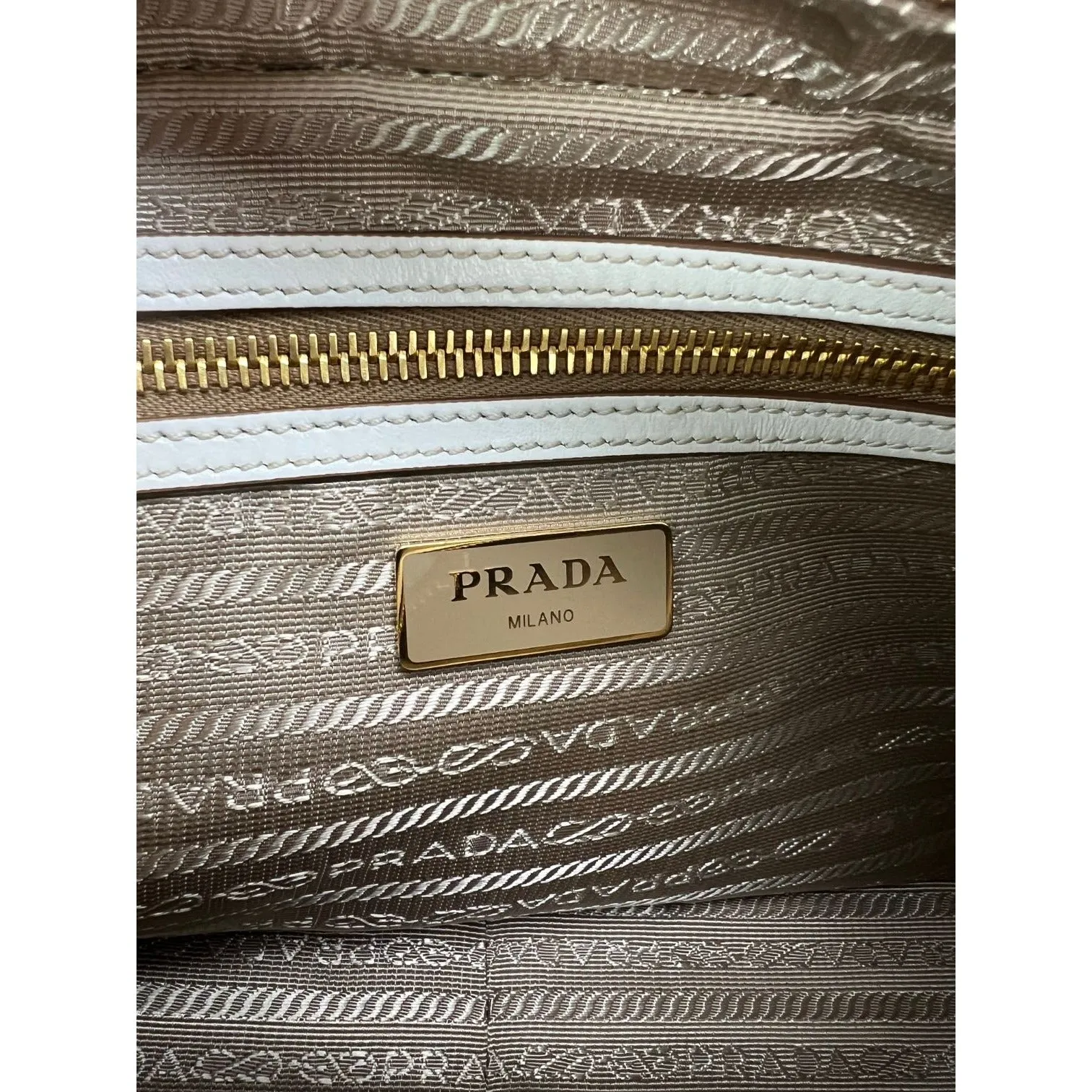 Prada Khaki Canvas Camera Crossbody Bag
