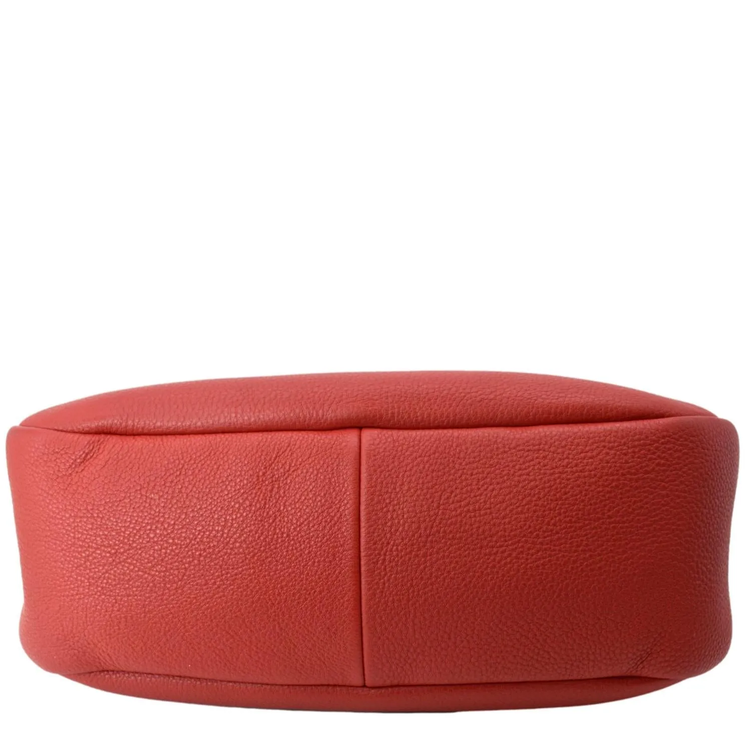 PRADA Vitello Daino Leather Hobo Bag Red