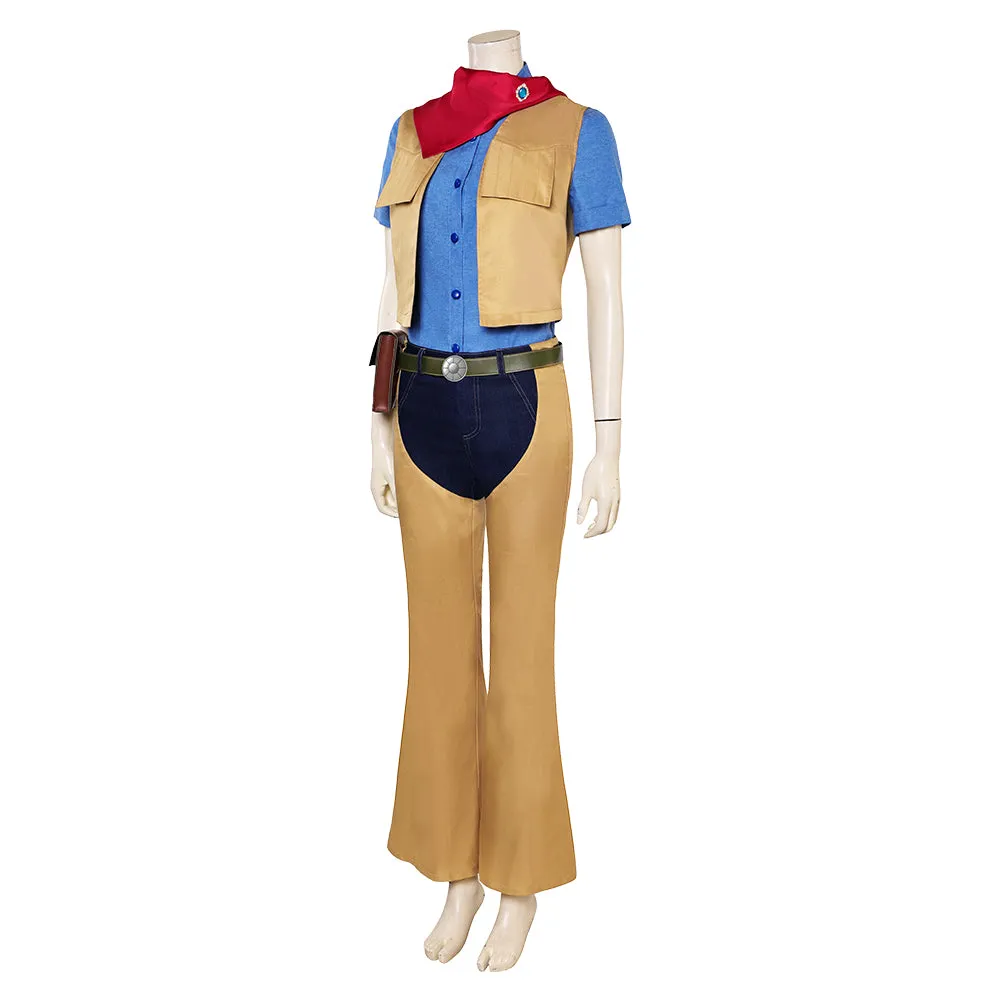 Princess Peach: Showtime! Cowgirl Peach Cosplay Costume Outfits