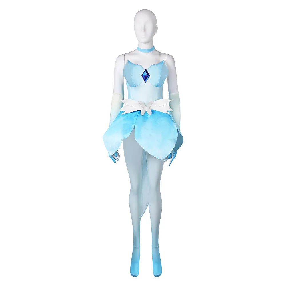 Princess Peach: Showtime! Skater Peach Adult Cosplay Costume Outfits Halloween Carnival Suit