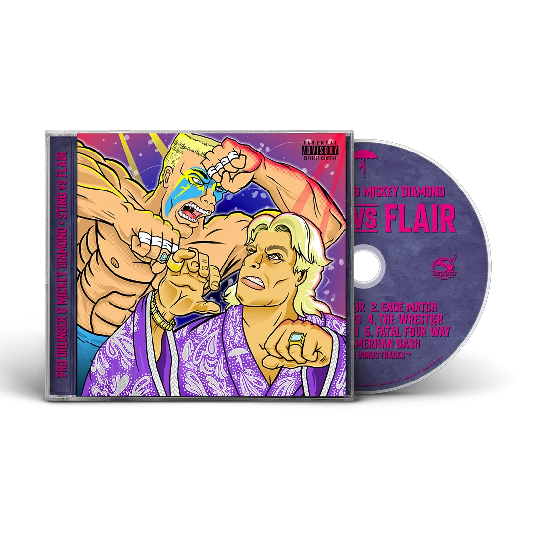 Pro Dillinger x Mickey Diamond - Sting Vs Flair 2nd Edition (Jewel Case CD   Handheld Game O-Card)