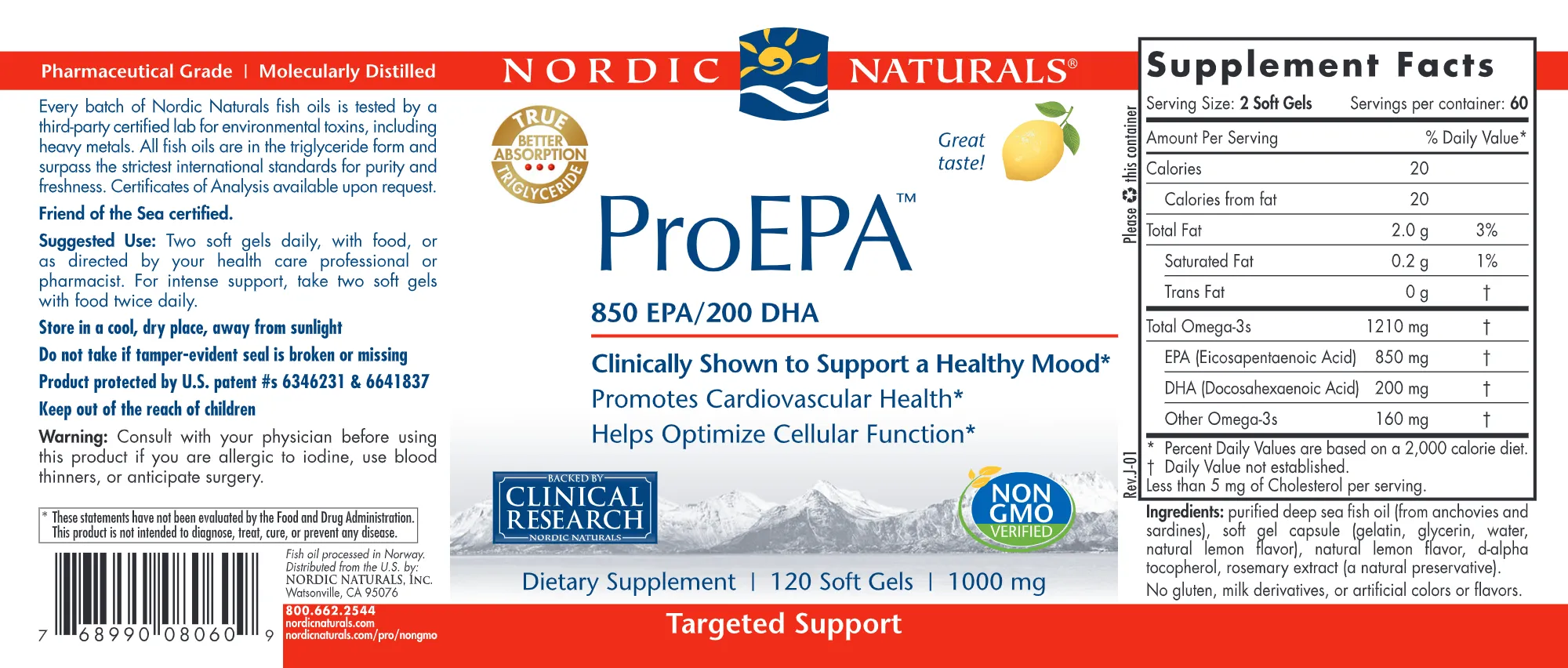 ProEPA Soft Gels Lemon