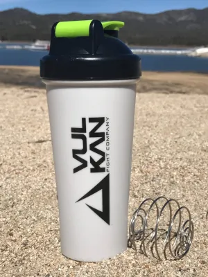Protein Shaker Grey/Green with Black