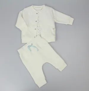 Quilted 3pc Jacket Set - Sky Blue (0-9M) (PK6) H13534