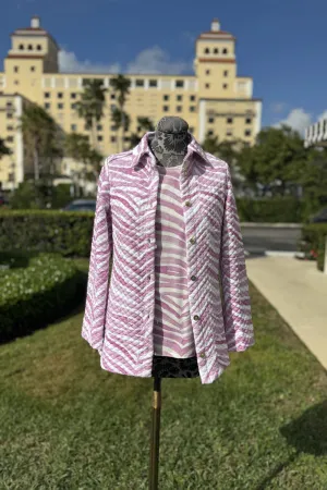 Quilted Pink Zebra Jacket