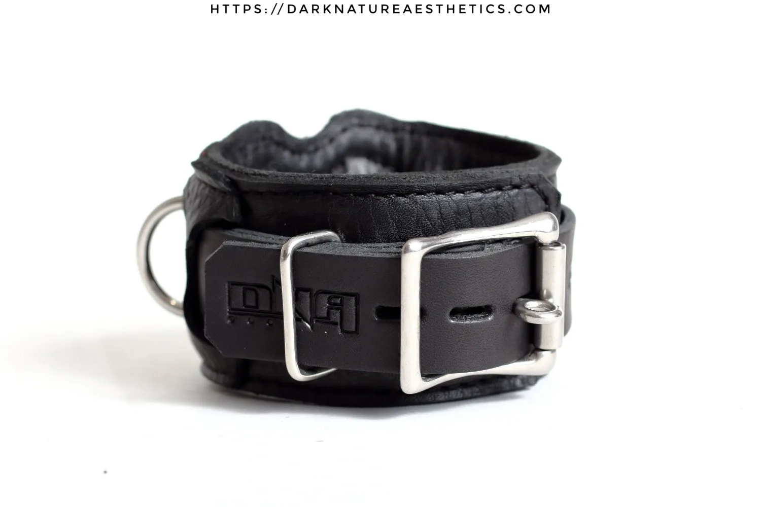 "Carnal Sins" BLACKout Locking Bondage Leather Wrist Cuffs