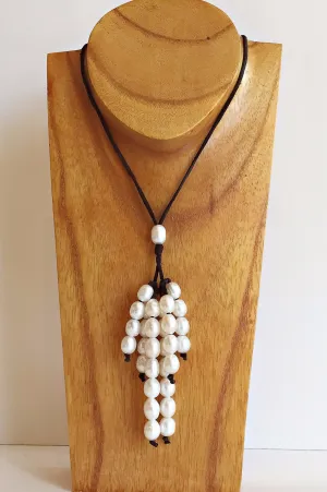 "Savannah Rain" Adjustable Freshwater Pearl Necklace