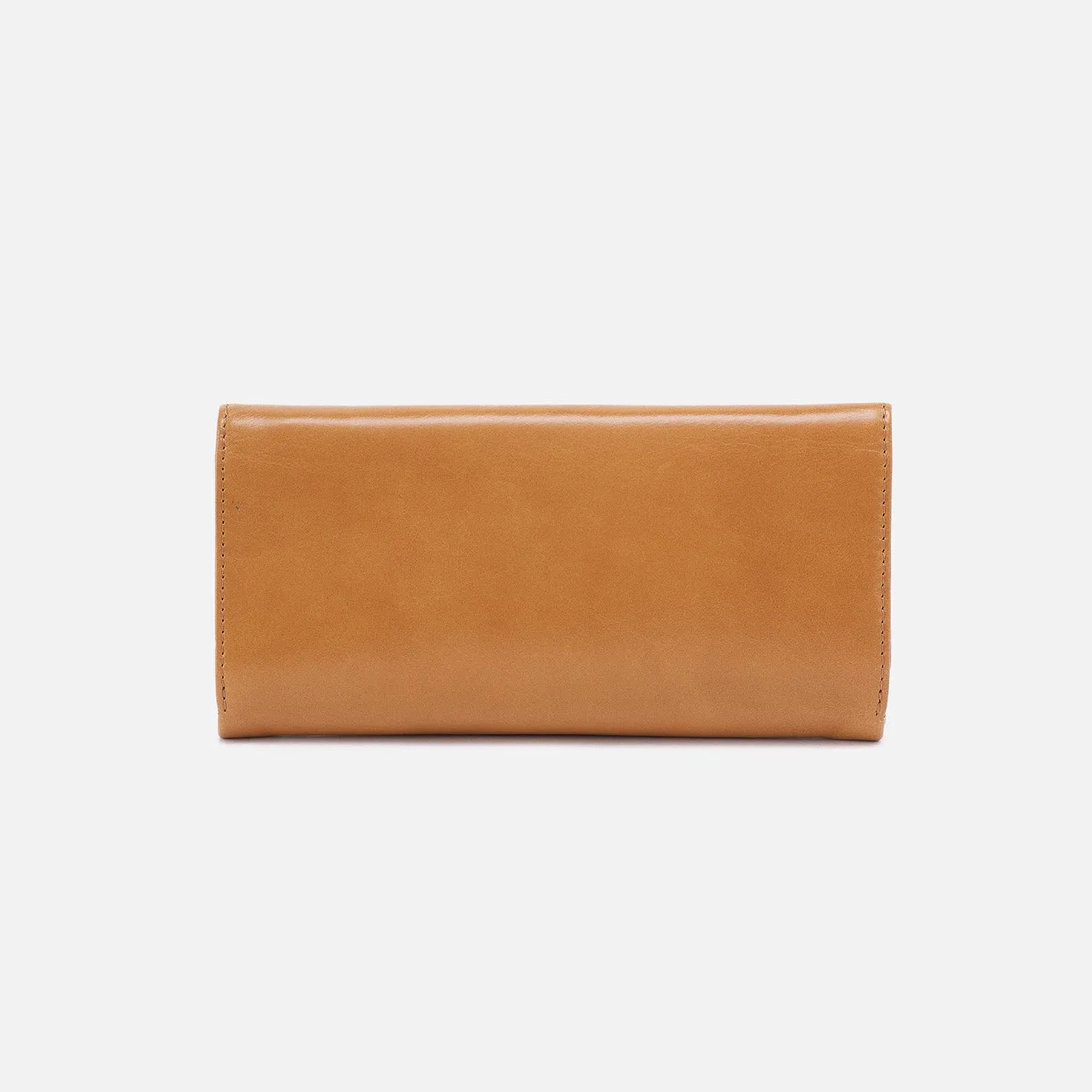 Rachel Continental Wallet In Polished Leather - Natural