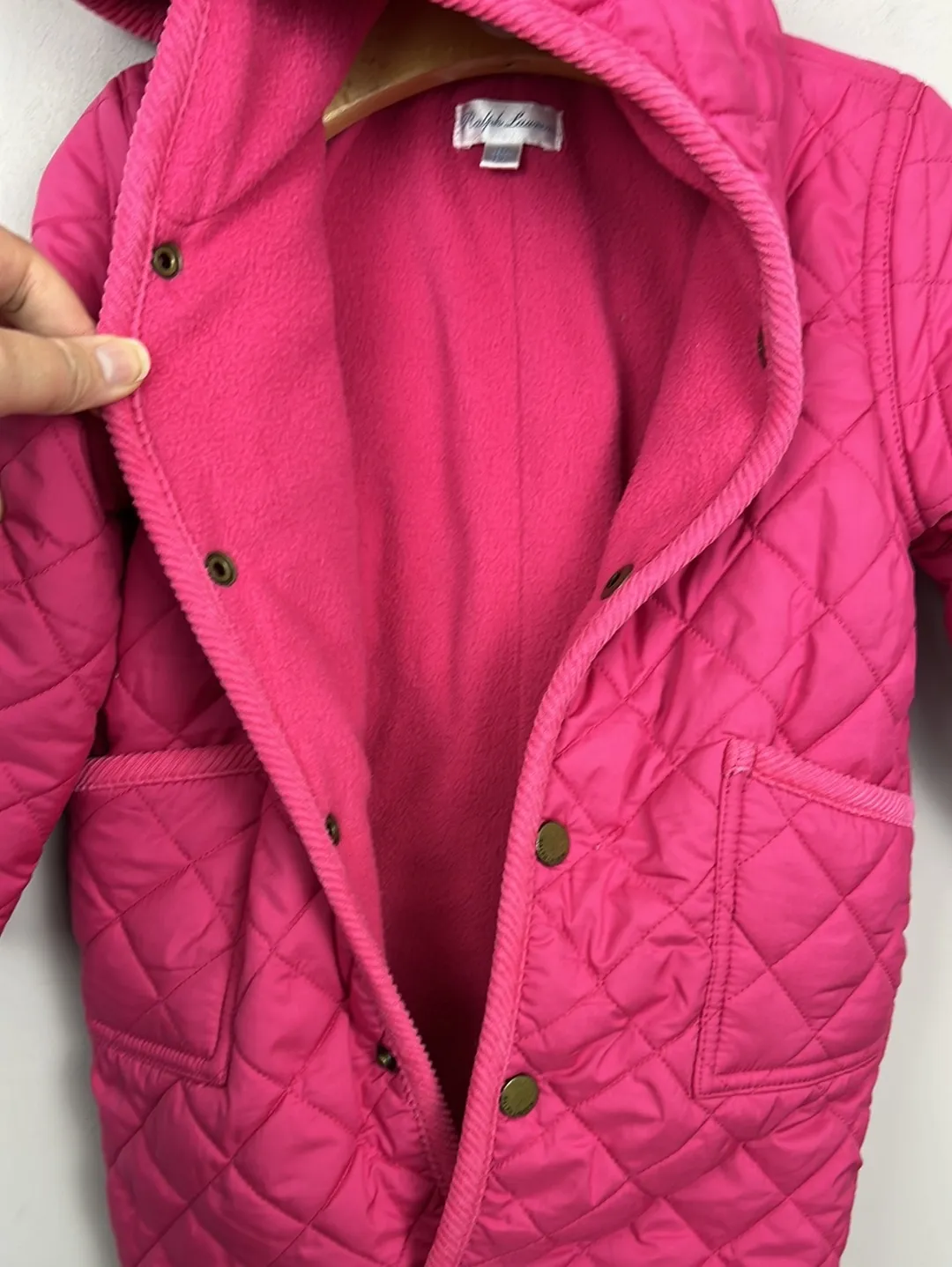 Ralph Lauren Pink Quilted Snowsuit 9m