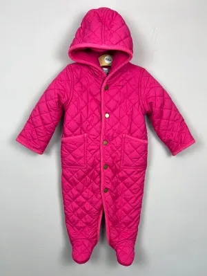 Ralph Lauren Pink Quilted Snowsuit 9m
