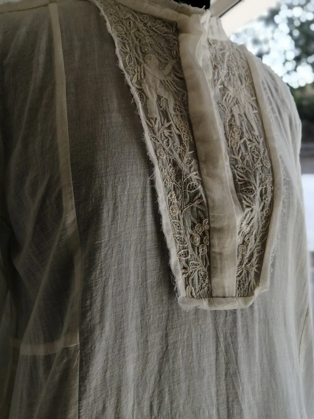 Raw Mango - dress-set-bucket-nokha-chanderi-cotton-natural