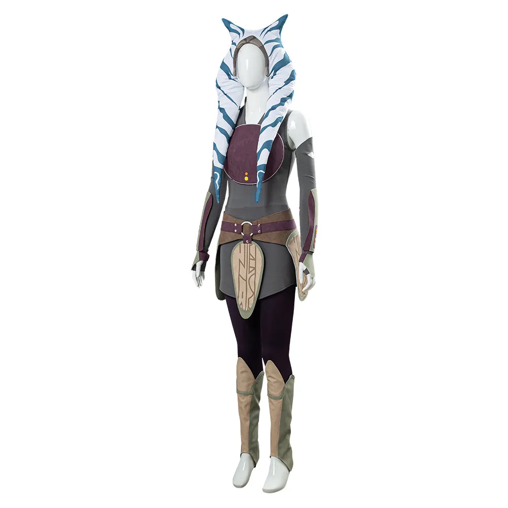 Rebels Ahsoka Tano Women Dress Outfit Cosplay Costume Halloween Carnival Costume