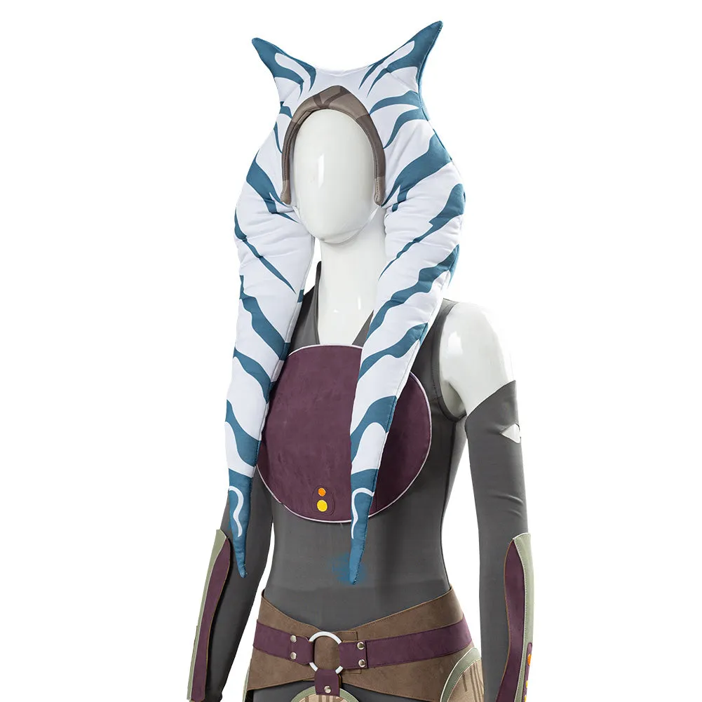Rebels Ahsoka Tano Women Dress Outfit Cosplay Costume Halloween Carnival Costume