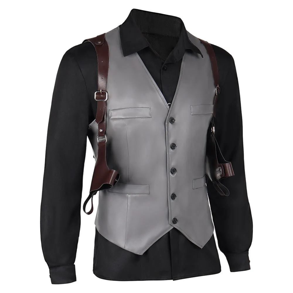 Resident Evil 4 Remake Wesker Secret Service Agent Suit Cosplay Costume Outfits