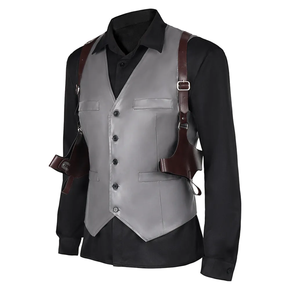 Resident Evil 4 Remake Wesker Secret Service Agent Suit Cosplay Costume Outfits