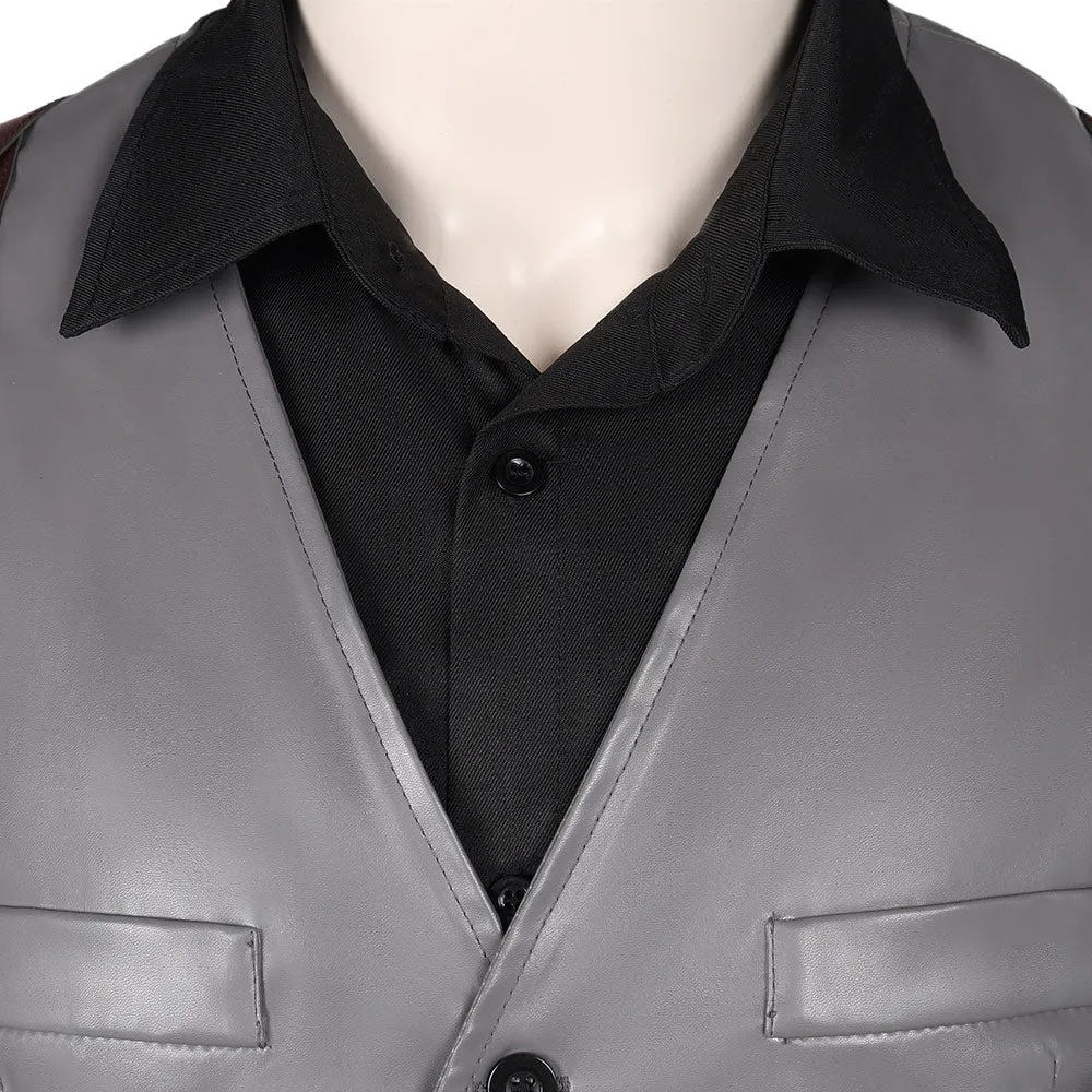 Resident Evil 4 Remake Wesker Secret Service Agent Suit Cosplay Costume Outfits