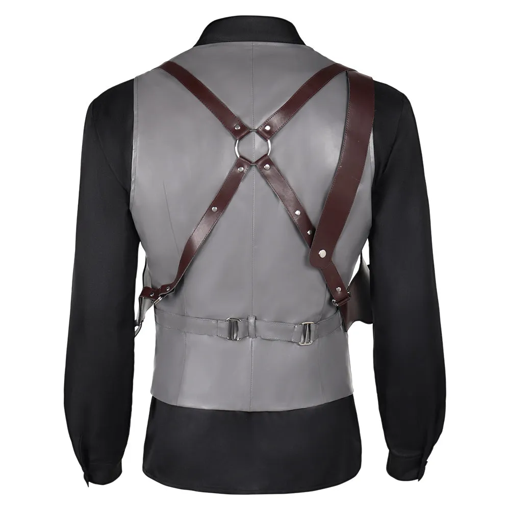 Resident Evil 4 Remake Wesker Secret Service Agent Suit Cosplay Costume Outfits