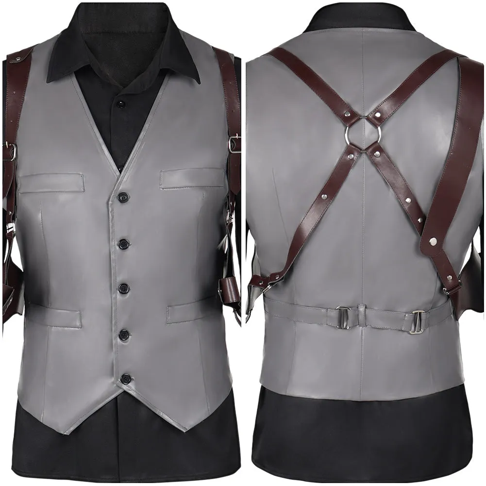 Resident Evil 4 Remake Wesker Secret Service Agent Suit Cosplay Costume Outfits