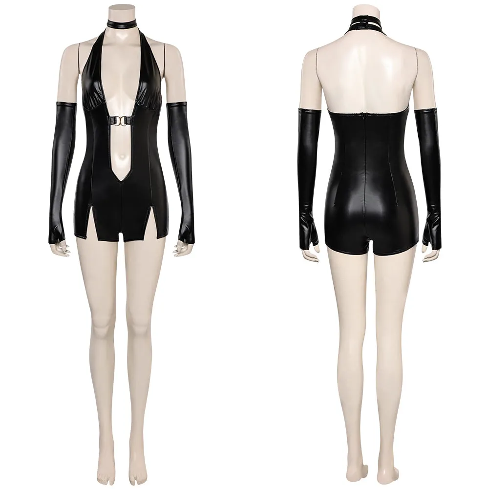 Resident Evil Ada Wong Original Black Sexy Gown Dress Cosplay Costume Outfits Halloween Carnival Suit