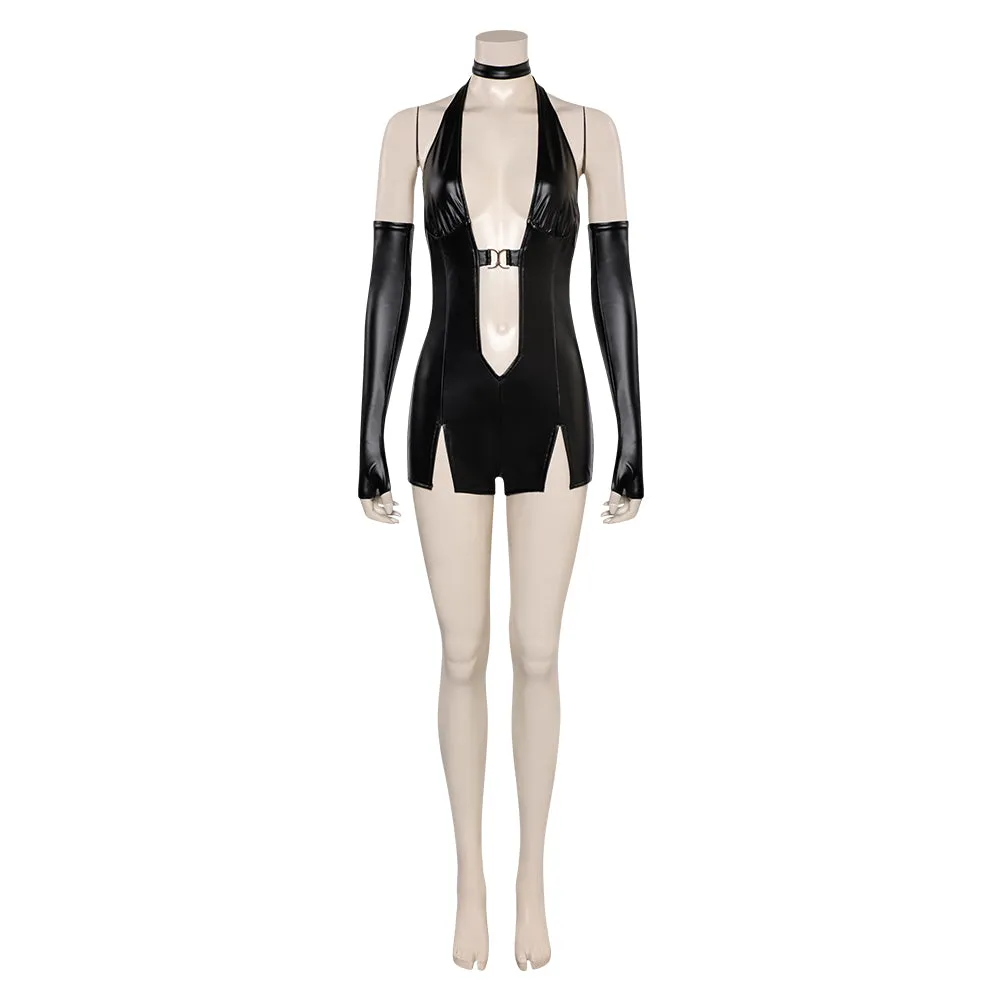 Resident Evil Ada Wong Original Black Sexy Gown Dress Cosplay Costume Outfits Halloween Carnival Suit