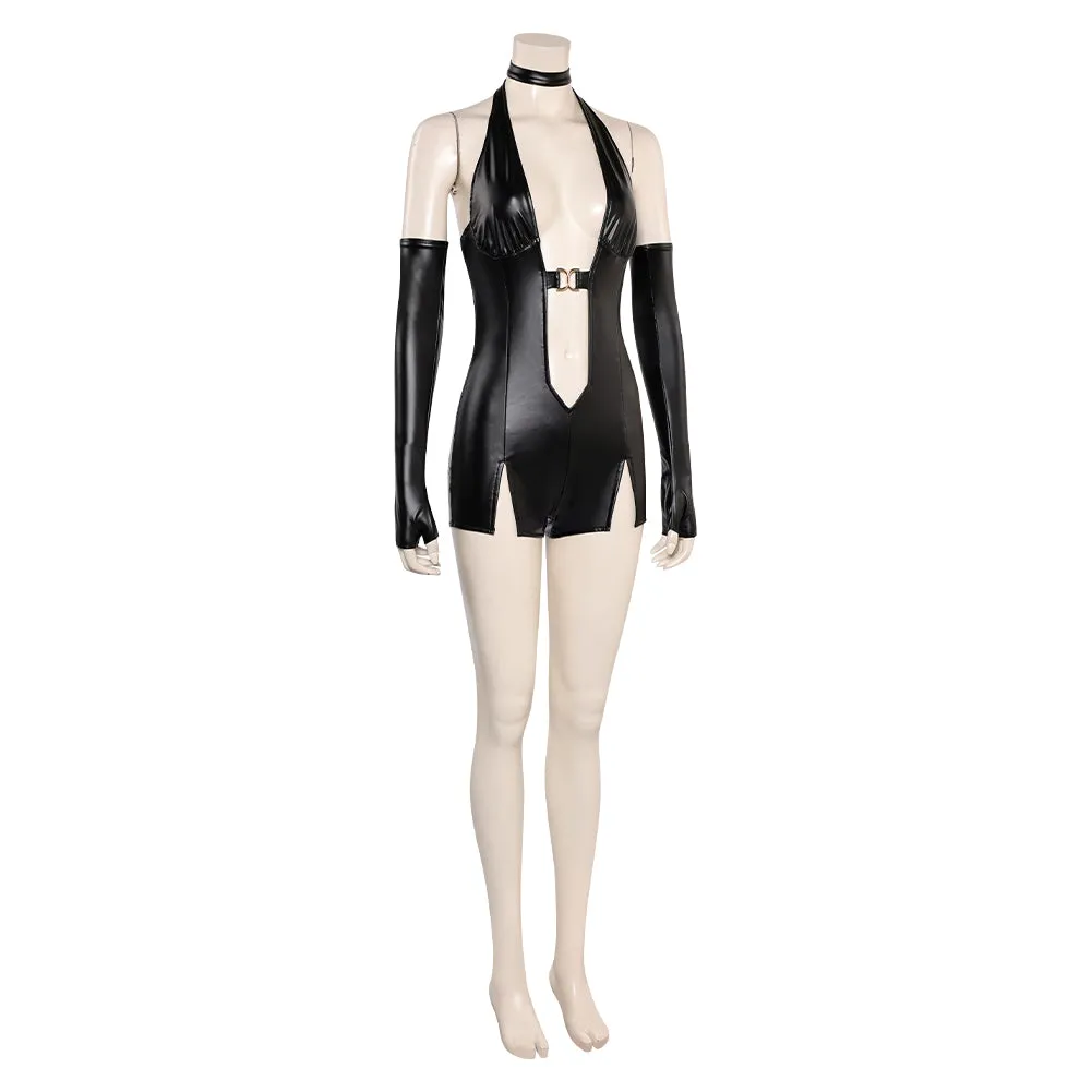 Resident Evil Ada Wong Original Black Sexy Gown Dress Cosplay Costume Outfits Halloween Carnival Suit