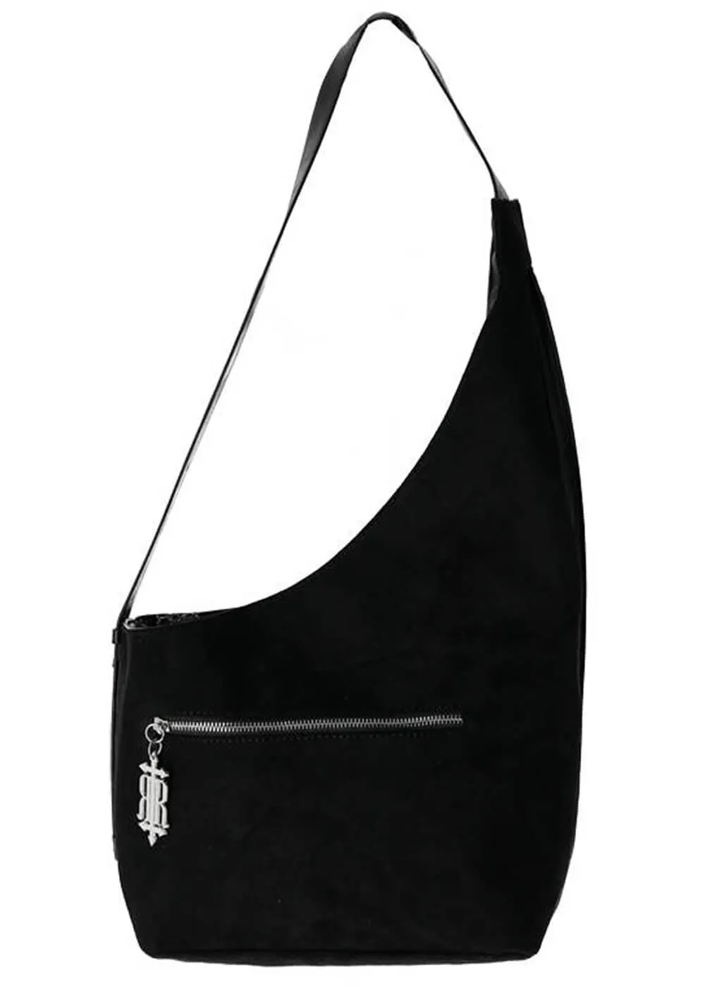 Restyle Bat Winged Hobo Shoulderbag Black