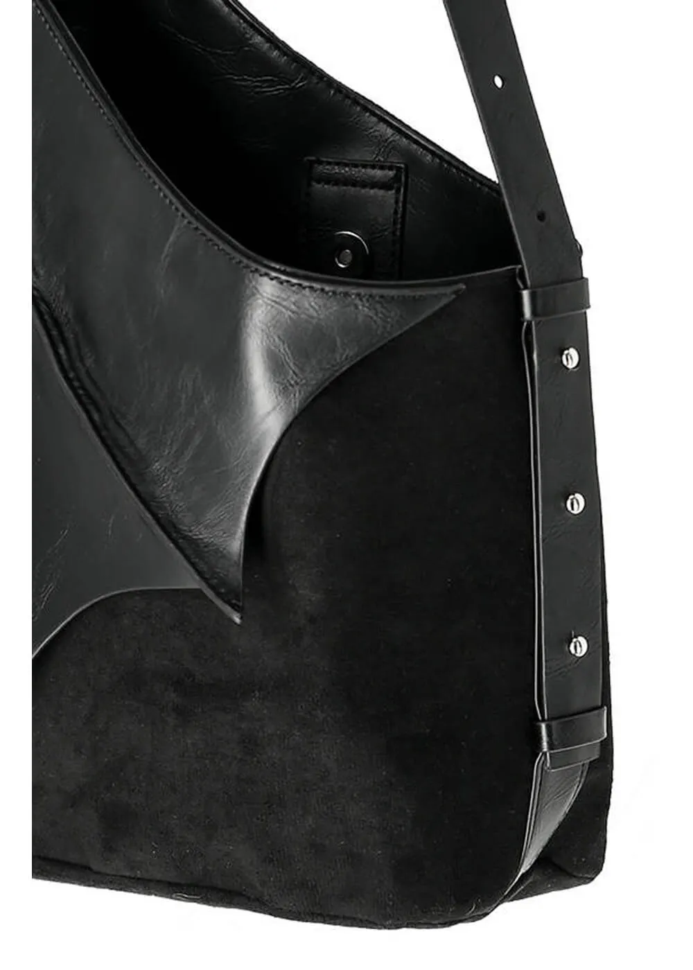 Restyle Bat Winged Hobo Shoulderbag Black
