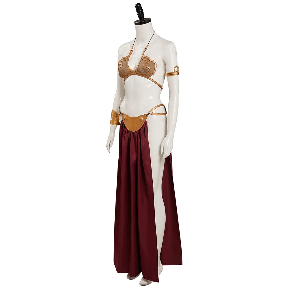 Return of the Jedi Leia Slave Leia Metal Bikini Cosplay Costume Outfits Halloween Carnival Suit