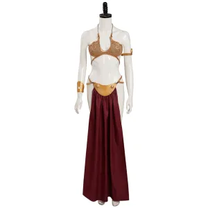 Return of the Jedi Leia Slave Leia Metal Bikini Cosplay Costume Outfits Halloween Carnival Suit