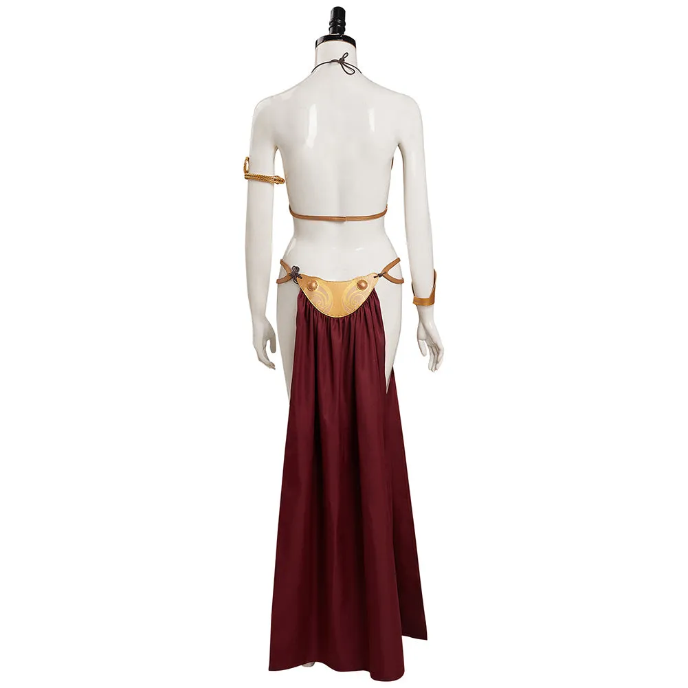 Return of the Jedi Leia Slave Leia Metal Bikini Cosplay Costume Outfits Halloween Carnival Suit