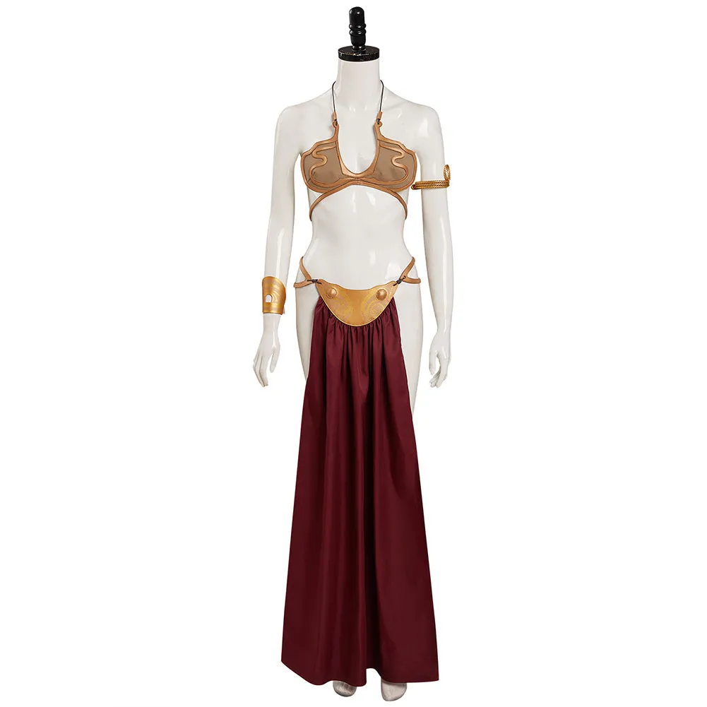 Return of the Jedi Leia Slave Leia Metal Bikini Cosplay Costume Outfits Halloween Carnival Suit