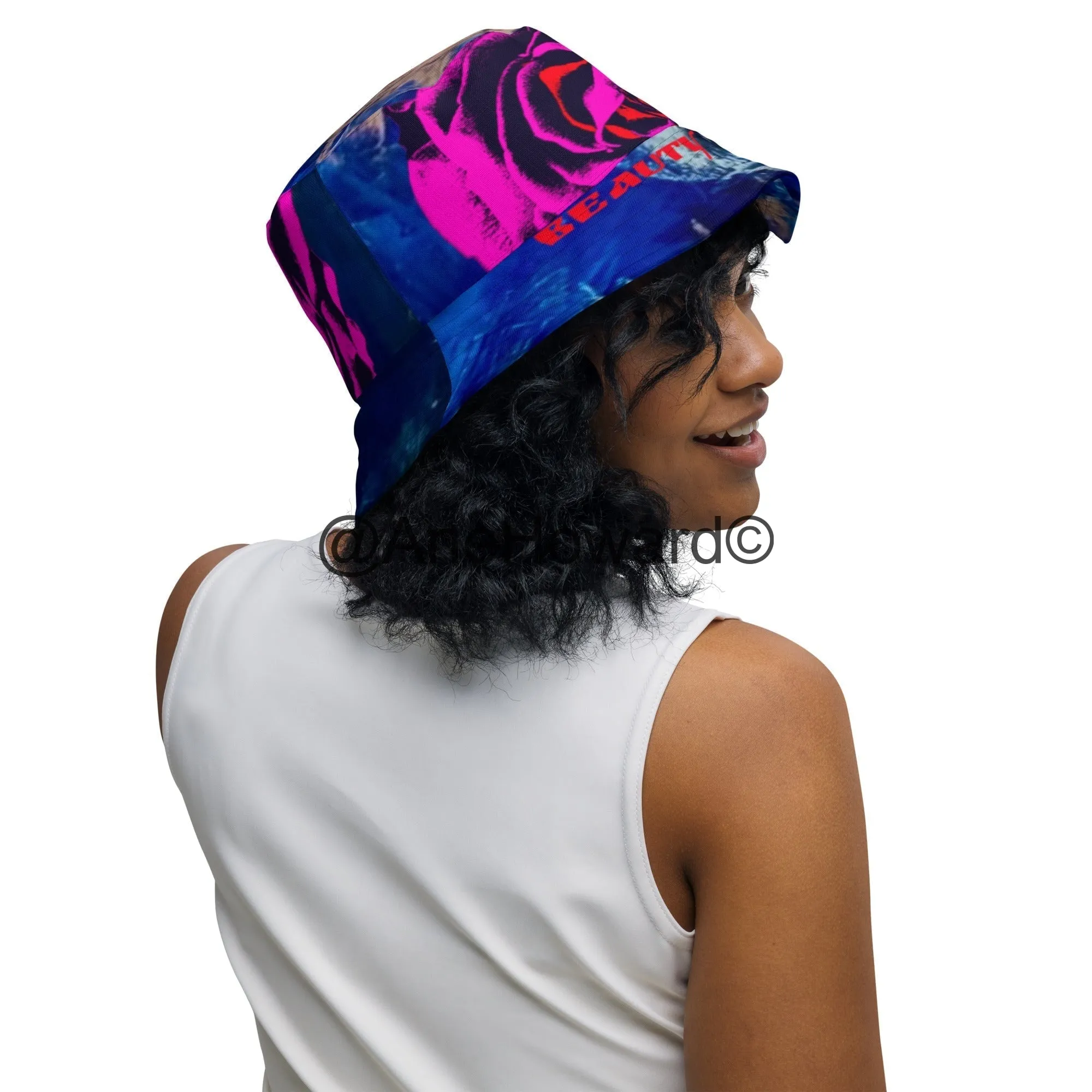 Reversible bucket hat Chakras, Beauty and Love