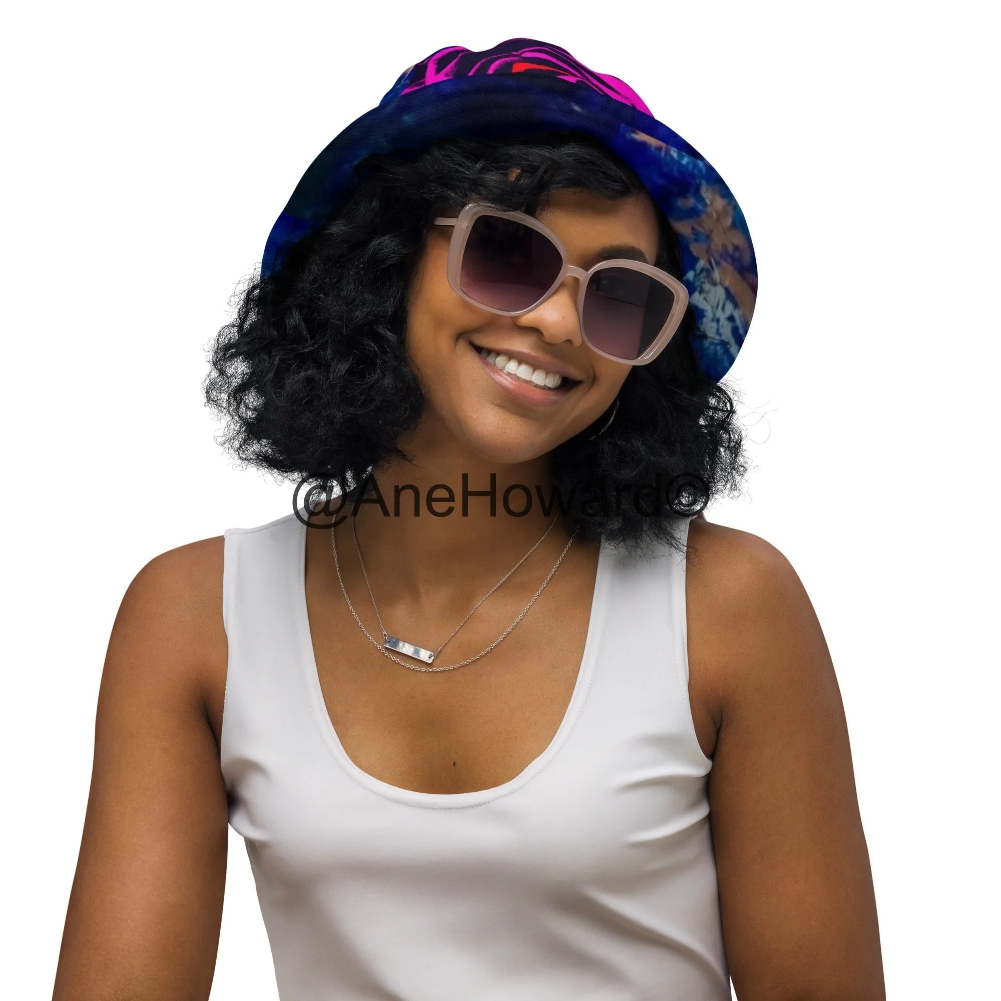 Reversible bucket hat Chakras, Beauty and Love