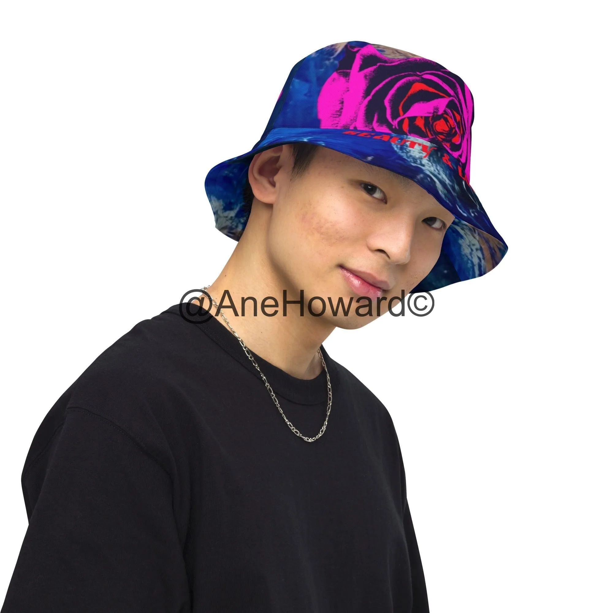 Reversible bucket hat Chakras, Beauty and Love