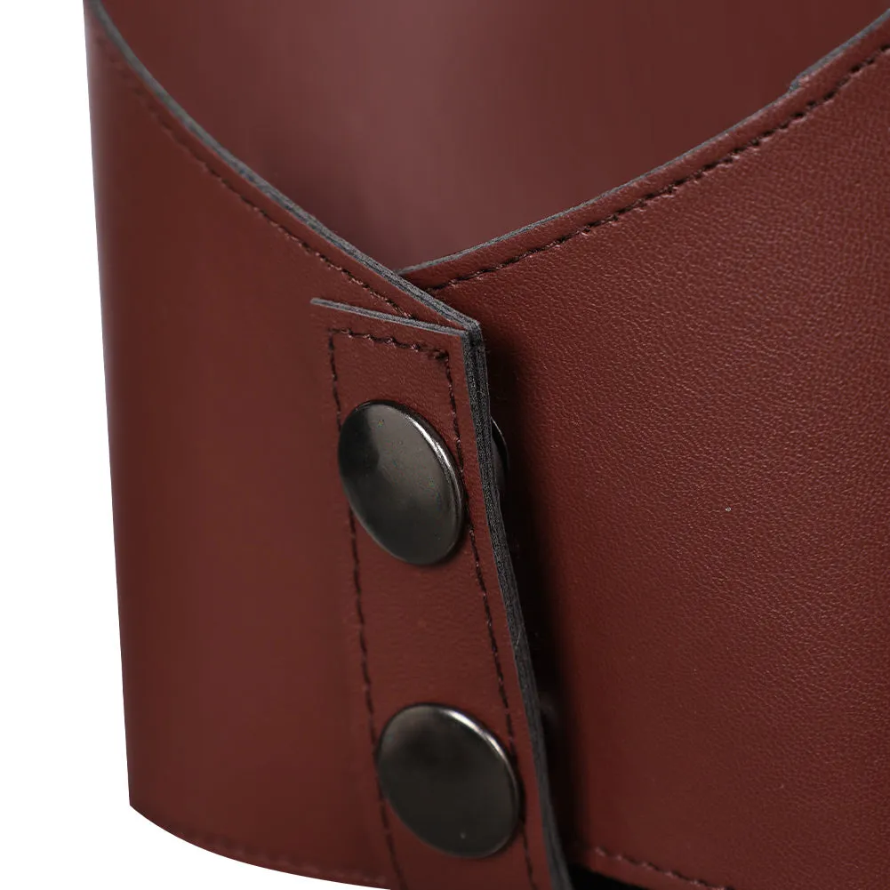 Rey Skywalker Movie Character Composite Leather Belt Gun Pouch Cosplay Costume Outfits Halloween Carnival Suit