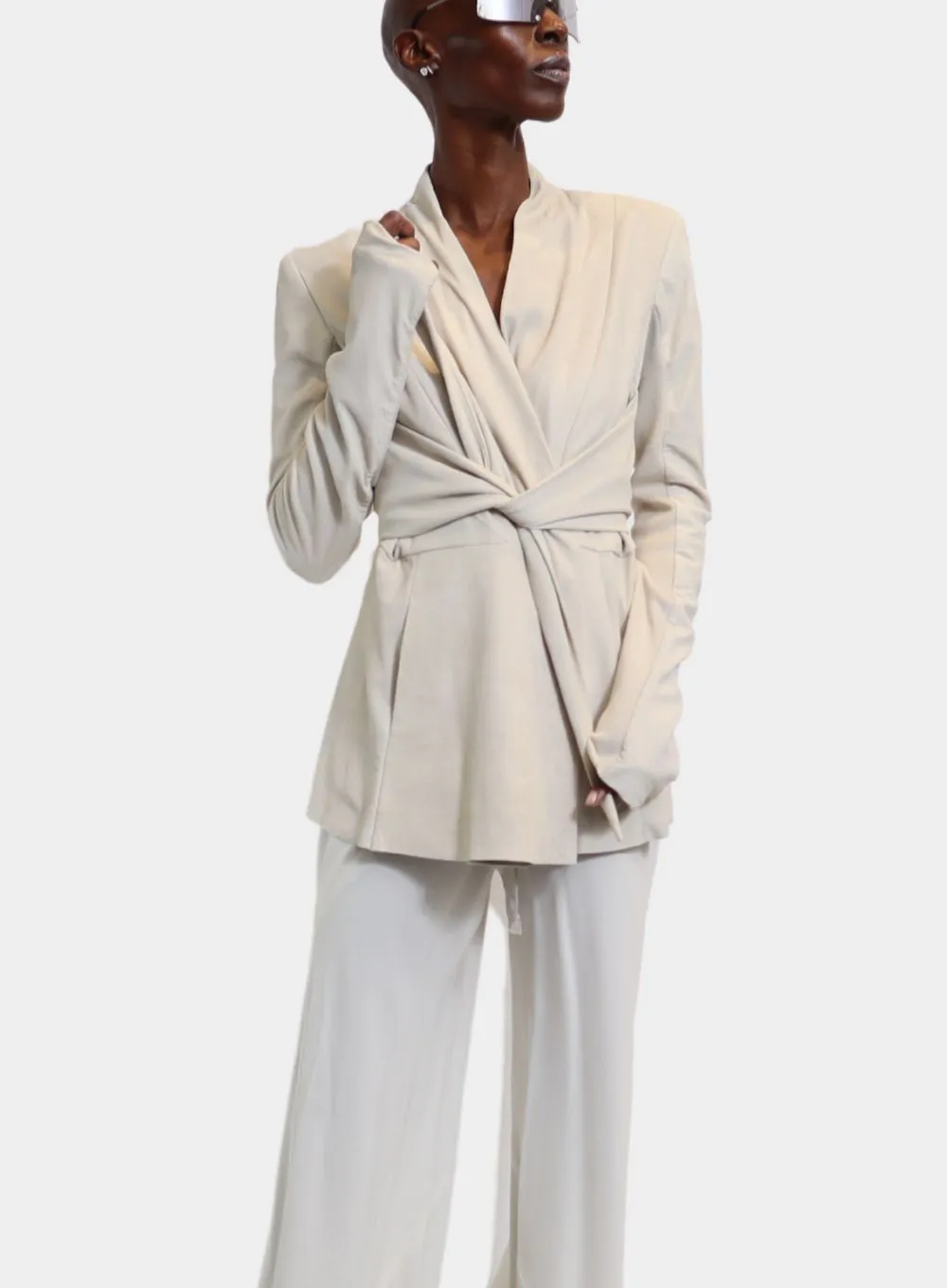 RICK OWENS | Leather LS Strutter Jacket