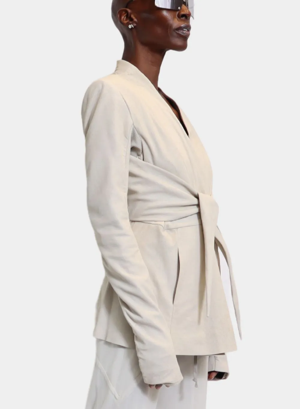 RICK OWENS | Leather LS Strutter Jacket