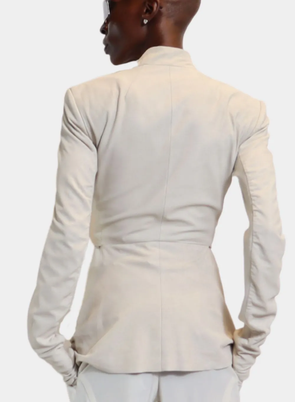 RICK OWENS | Leather LS Strutter Jacket