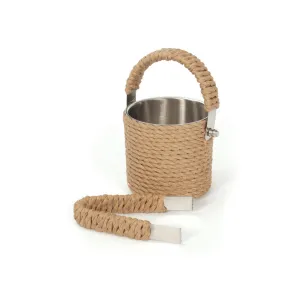 Rope Ice Bucket & Tongs