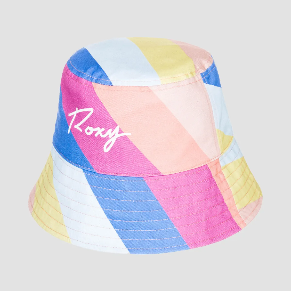 Roxy Poppy Reversible Bucket Hat Regatta Over The Rainbow - Womens