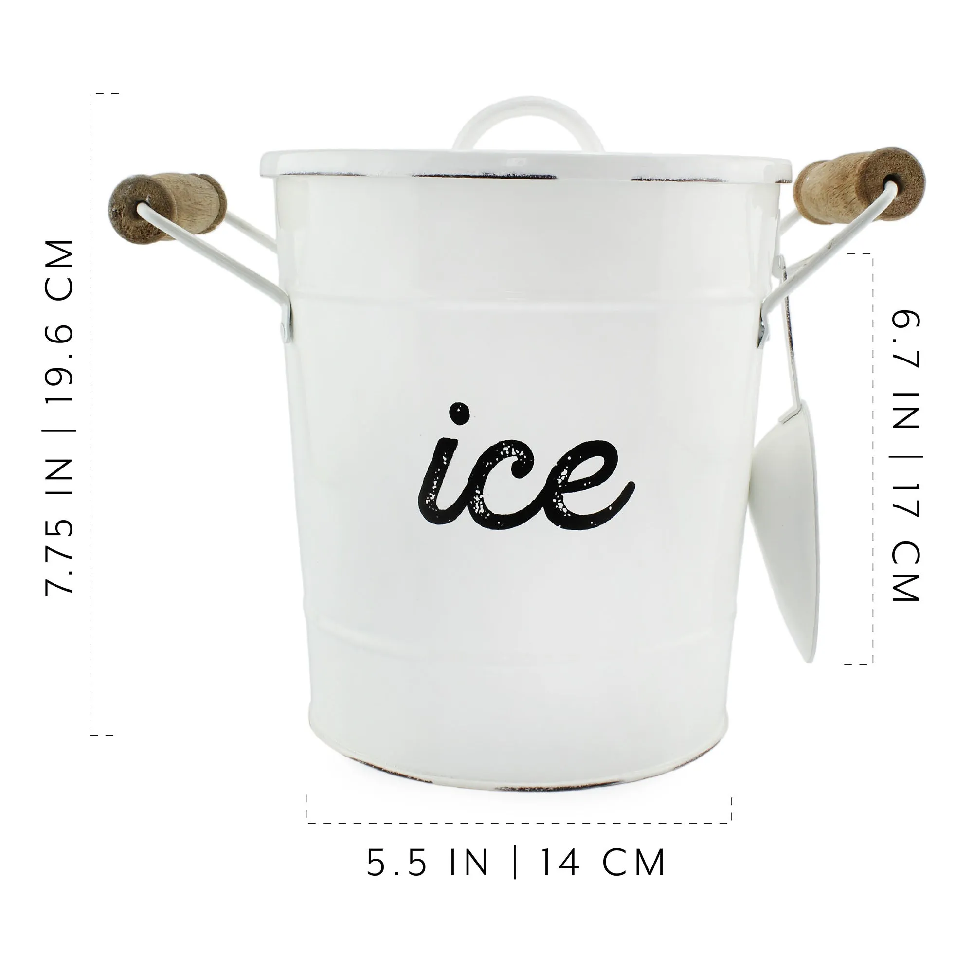 Rustic Enamelware Ice Bucket (Case of 8)