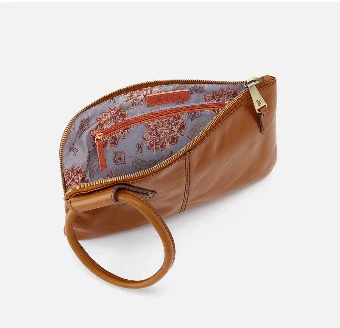 Sable Hobo Wristlet in Truffle