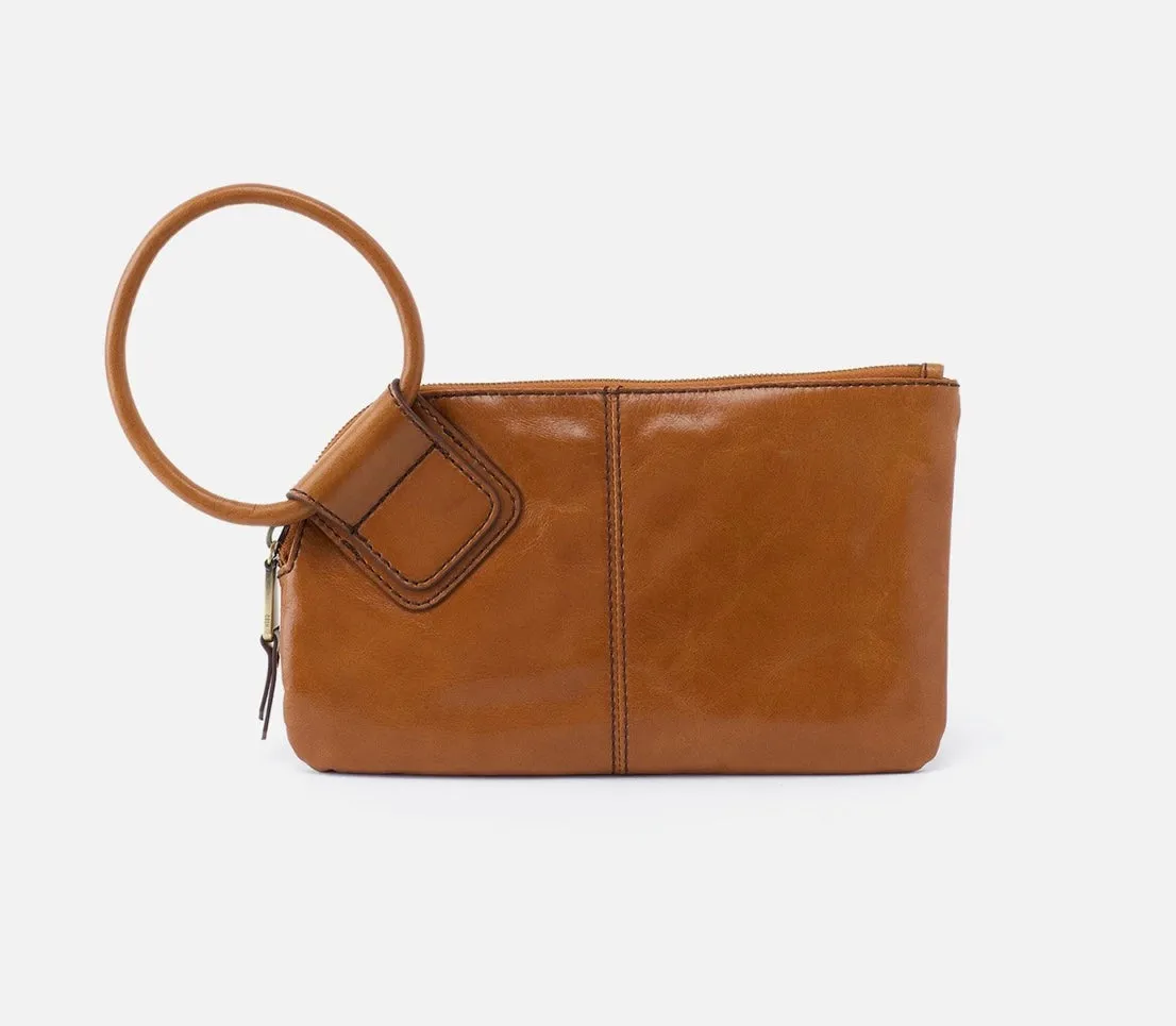 Sable Hobo Wristlet in Truffle